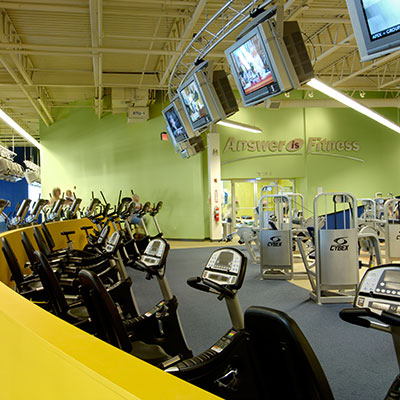 Answer is Fitness cardio area in North Attleborough MA