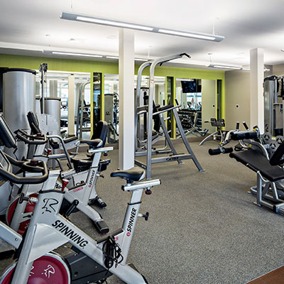 Residences at Fresh Pond fitness center in Cambridge MA