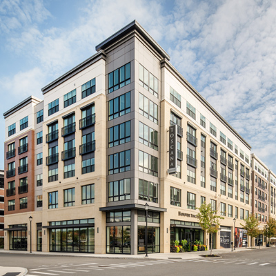 Main Facade Entrance of Hanover Toscana Salem NH - CUBE 3