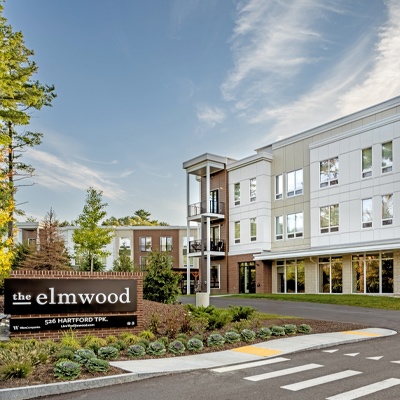 The Elmwood Apartments Entrance Shrewsbury MA - CUBE 3